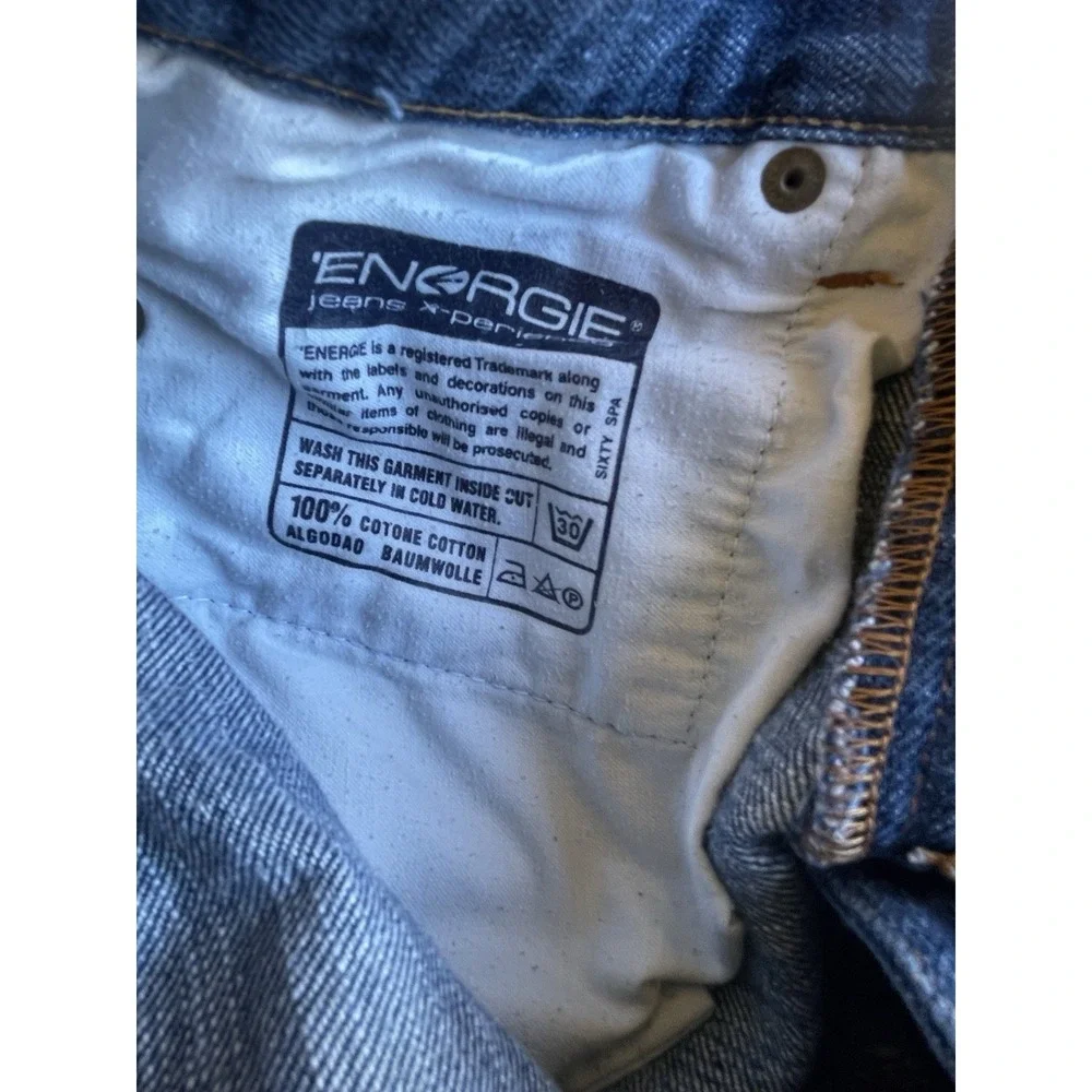 Energie Men's Blue‎ Jeans Button Fly 31x34 Straight Morris Fit EUC